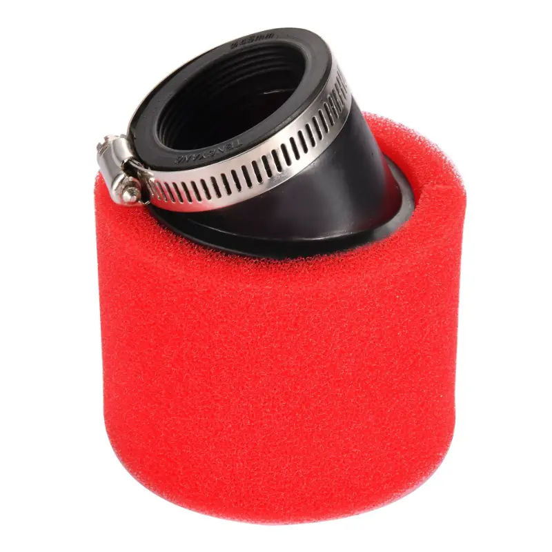 45 mm vinklet skum luftfilter rødt for motorsykkel ATV Dirt Bike